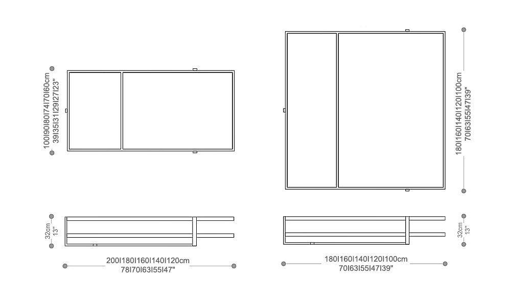 Image of the complete dimensions of the product
